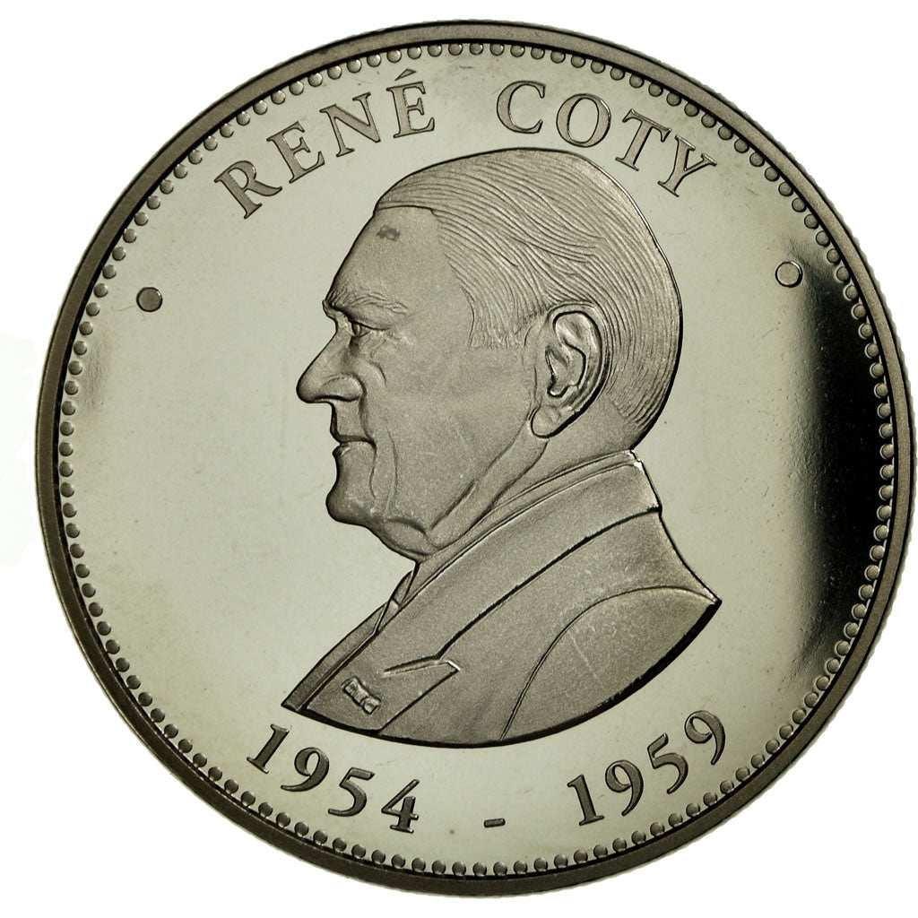 Frankrijk, Medaille, Les Présidents de la République, René Coty, FDC