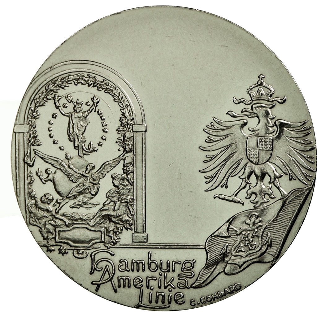 France, Médaille, Les Grands Transatlantiques, Deutschland, C. Gondard, FDC