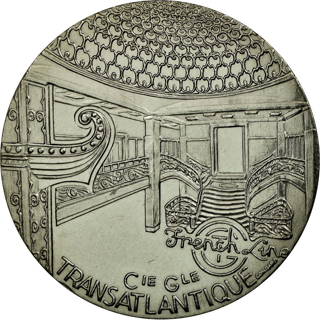 France, Medal, Les Grands Transatlantiques, Paris, C. Gondard, MS(65-70)