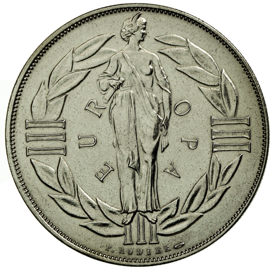 França, Medal, Ecu Euro, EUROPA, 1979, Rodier, MS(65-70), Cobre-níquel