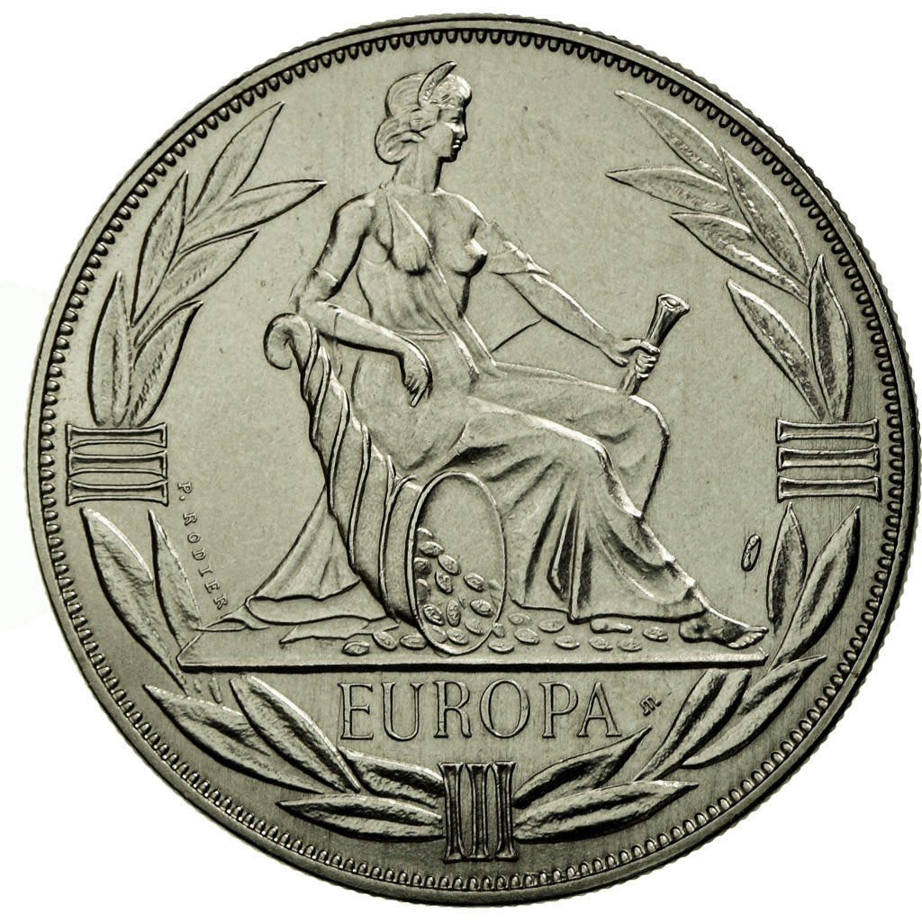 França, Medal, Ecu Europa, Europe Assise, 1983, Rodier, MS(65-70)