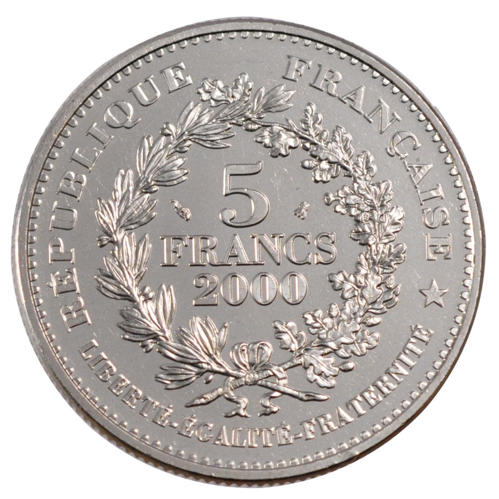 FRANCE, Statère des Parisii, 5 Francs, 2000, MS(63), Cupro-nickel, 29, Gadoury #