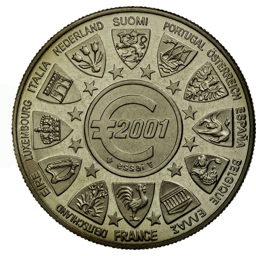 France, Médaille, L'Europe, La Semeuse, 2001, FDC, Copper-nickel