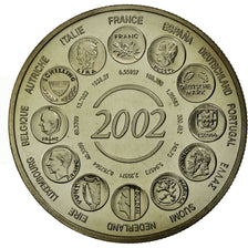 France, Medal, L'Europe, Naissance de l'Euro Fiduciaire, 2002, MS(65-70)