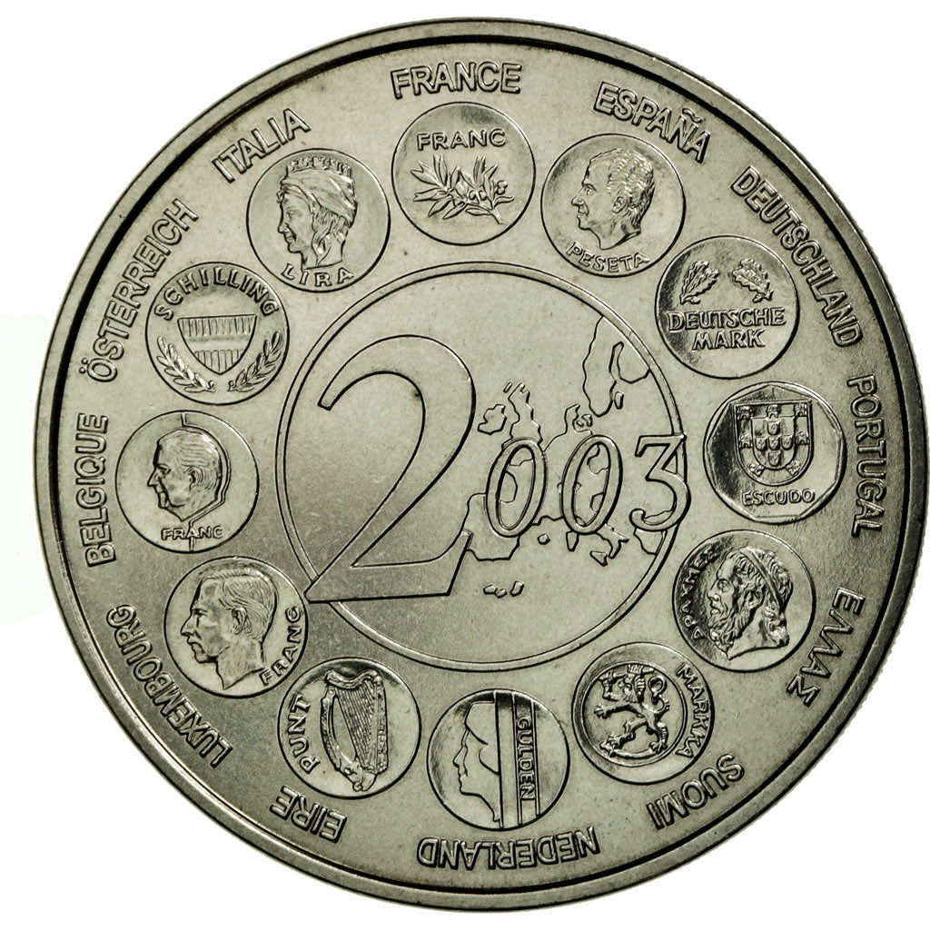 France, Medal, L'Europe des XV, Essai, 2003, MDP, MS(65-70), Copper-nickel