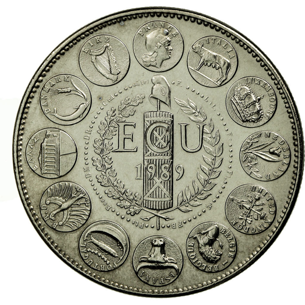 France, Medal, Ecu Europa, Bicentenaire de la Révolution, 1989, Rodier
