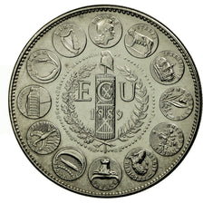 France, Medal, Ecu Europa, Bicentenaire de la Révolution, 1989, Rodier