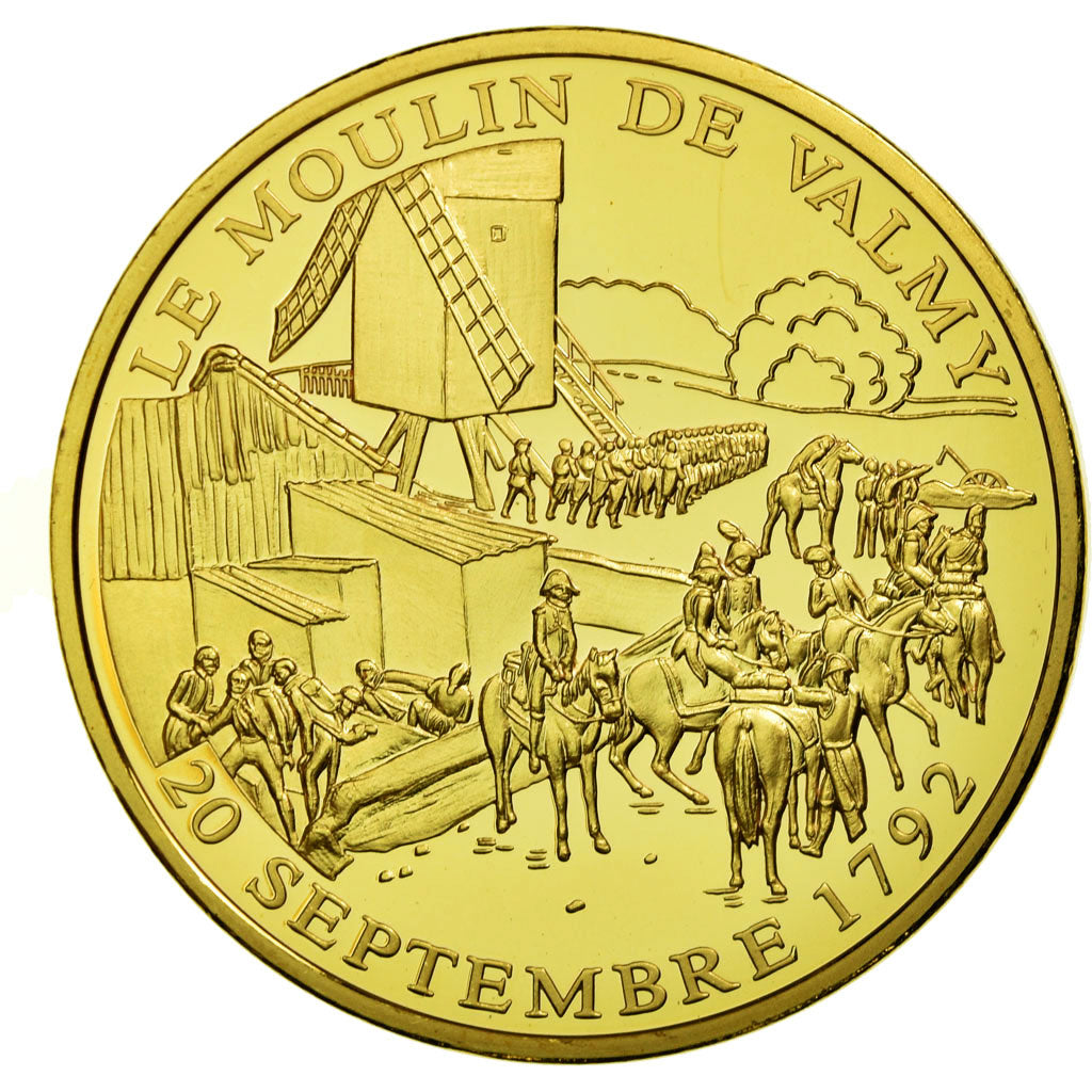 Francja, Medal, Histoire de France, Le Moulin de Valmy, MS(65-70), Stop miedzi