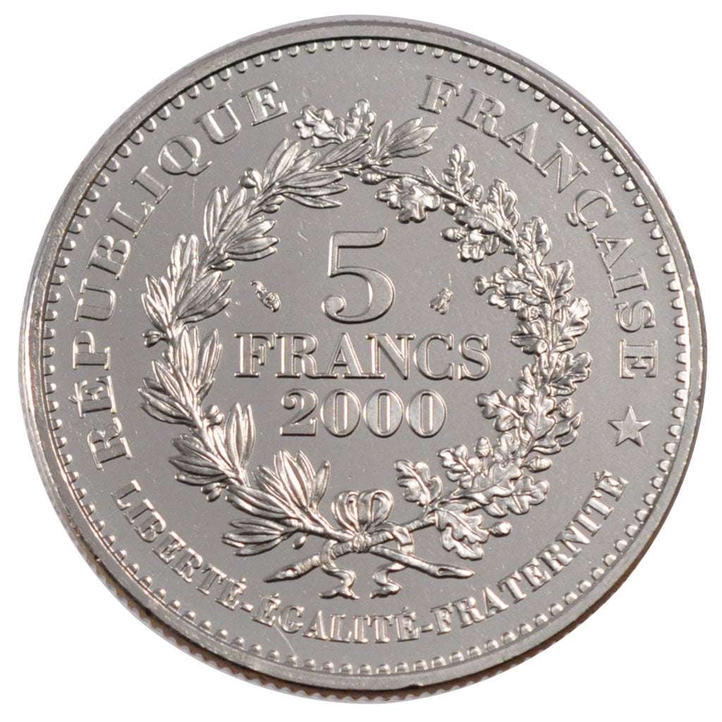 Francia, Statère des Parisii, 5 Francs, 2000, SPL, Nichel placcato rame-nich...
