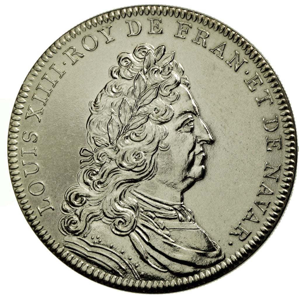 França, Medal, Les rois de France, Louis XIV, MS(65-70), Cobre-níquel