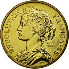 France, Medal, Bicentenaire de la Prise de la Bastille, 1989, MS(65-70), Copper