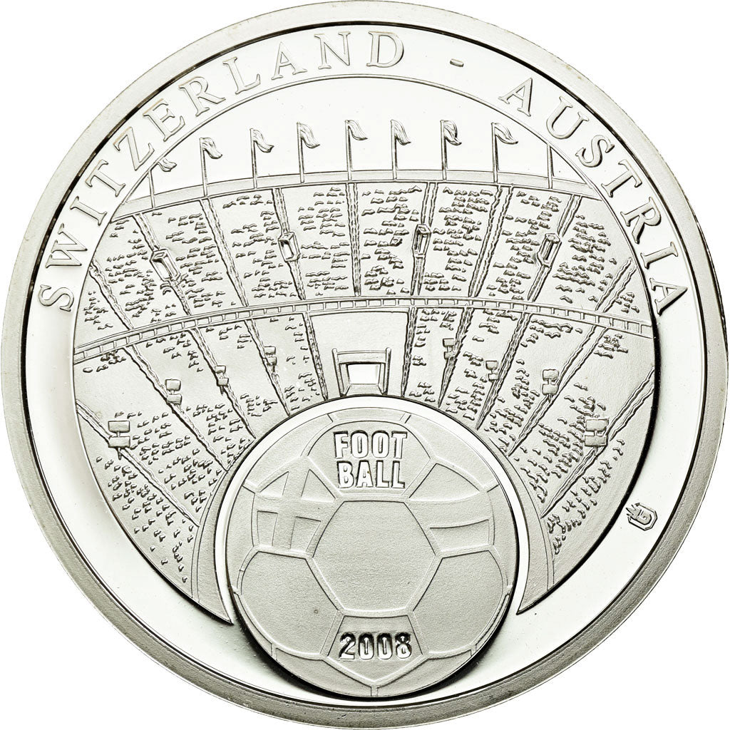 Francja, Medal, Euro de Football, Suisse-Autriche, 2008, MS(65-70), Miedź