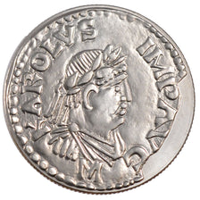 Francia, Denier de Charlemagne, 5 Francs, 2000, SPL, Nichel placcato rame-nic...