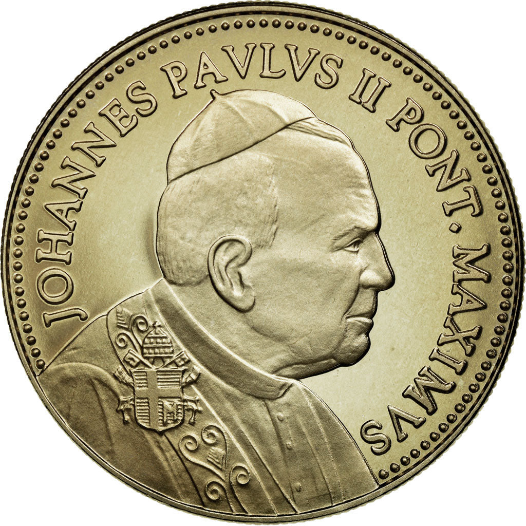 Vatican, Medal, Le Pape Jean-Paul II, MS(65-70), Copper-Nickel Gilt