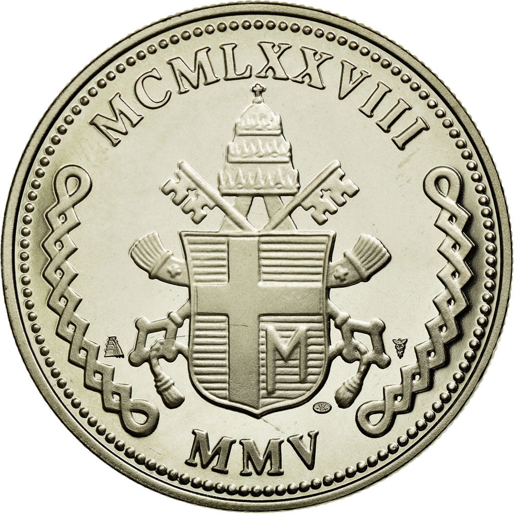 Vatican, Medal, Le Pape Jean-Paul II, MS(65-70), Copper-Nickel Gilt
