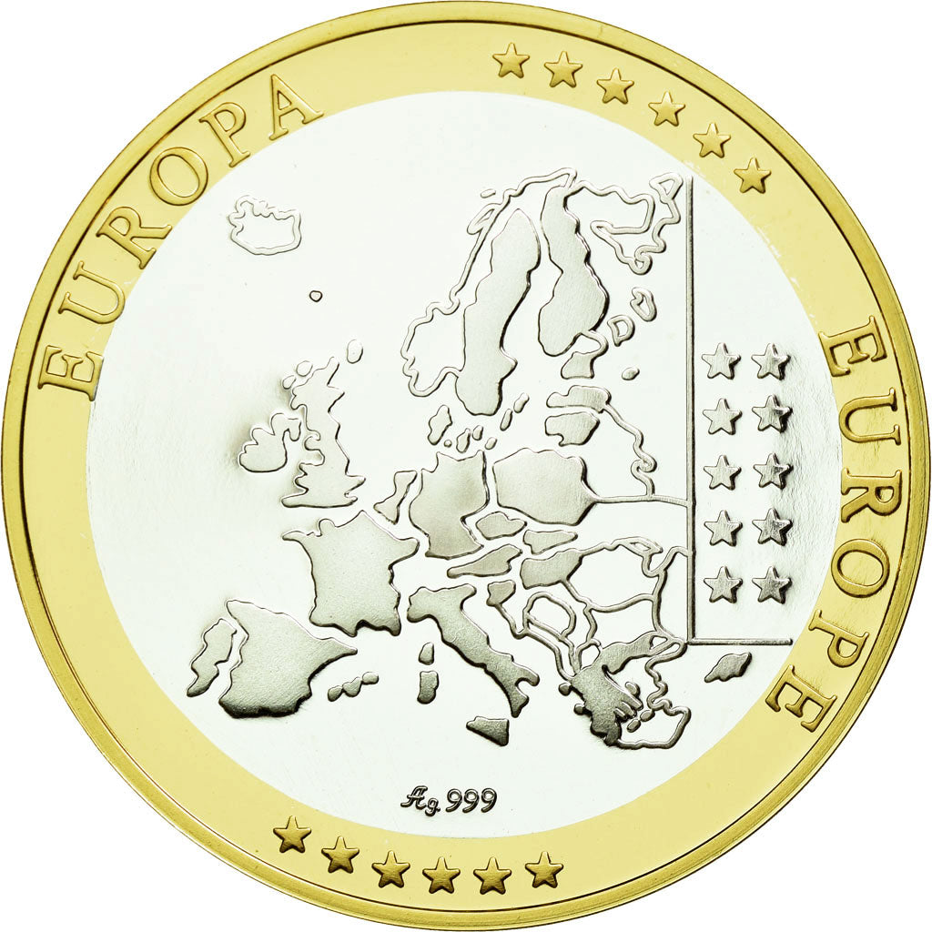 Monaco, Medal, L'Europe, Monaco, 2002, MS(65-70), Silver
