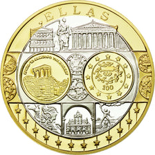 Grecia, medalla, L'Europe, Grèce, FDC, Plata