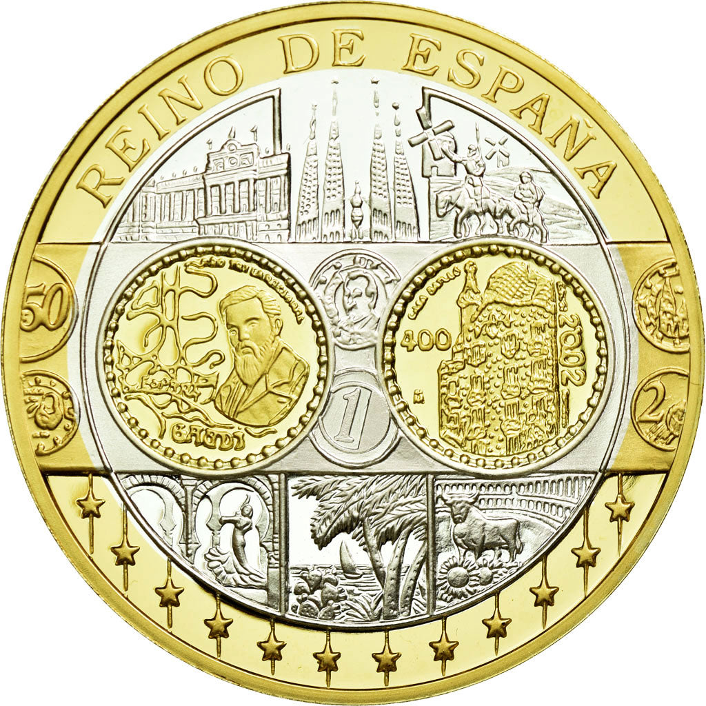 Spagna, medaglia, L'Europe, Espagne, FDC, Argento
