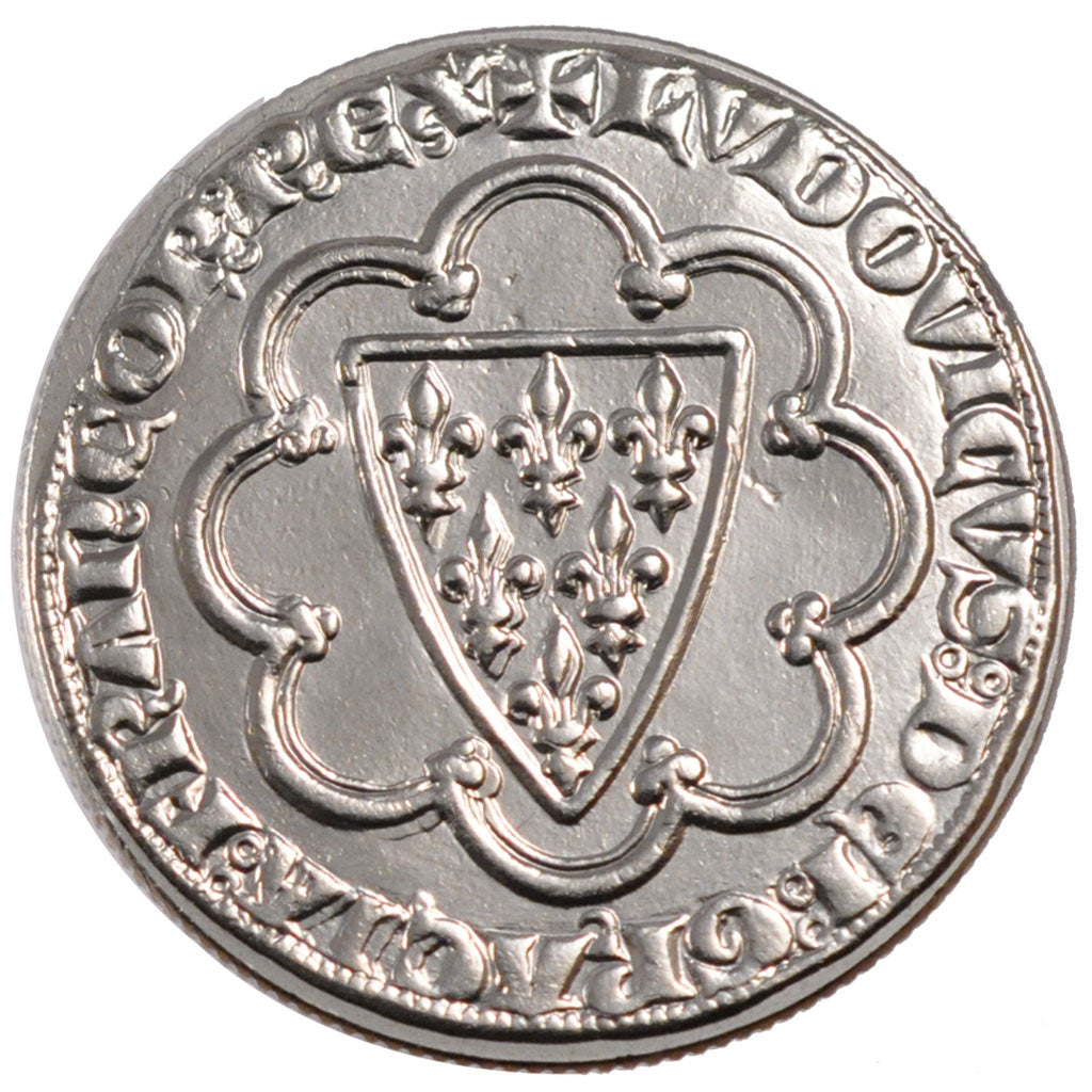 FRANCE, Écu de Saint Louis, 5 Francs, 2000, Paris, KM #1224, MS(63), ...