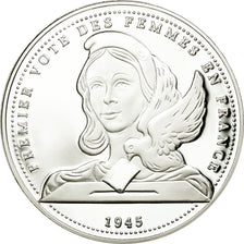 Frankrijk, Medaille, Politique, Premier Vote des Femmes en France, FDC, Zilver