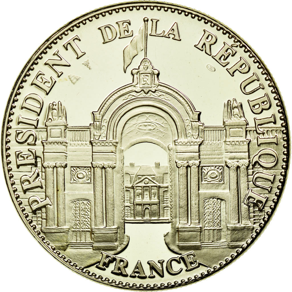 Francia, medaglia, Les Présidents de la Vème République, FDC, Rame-nichel