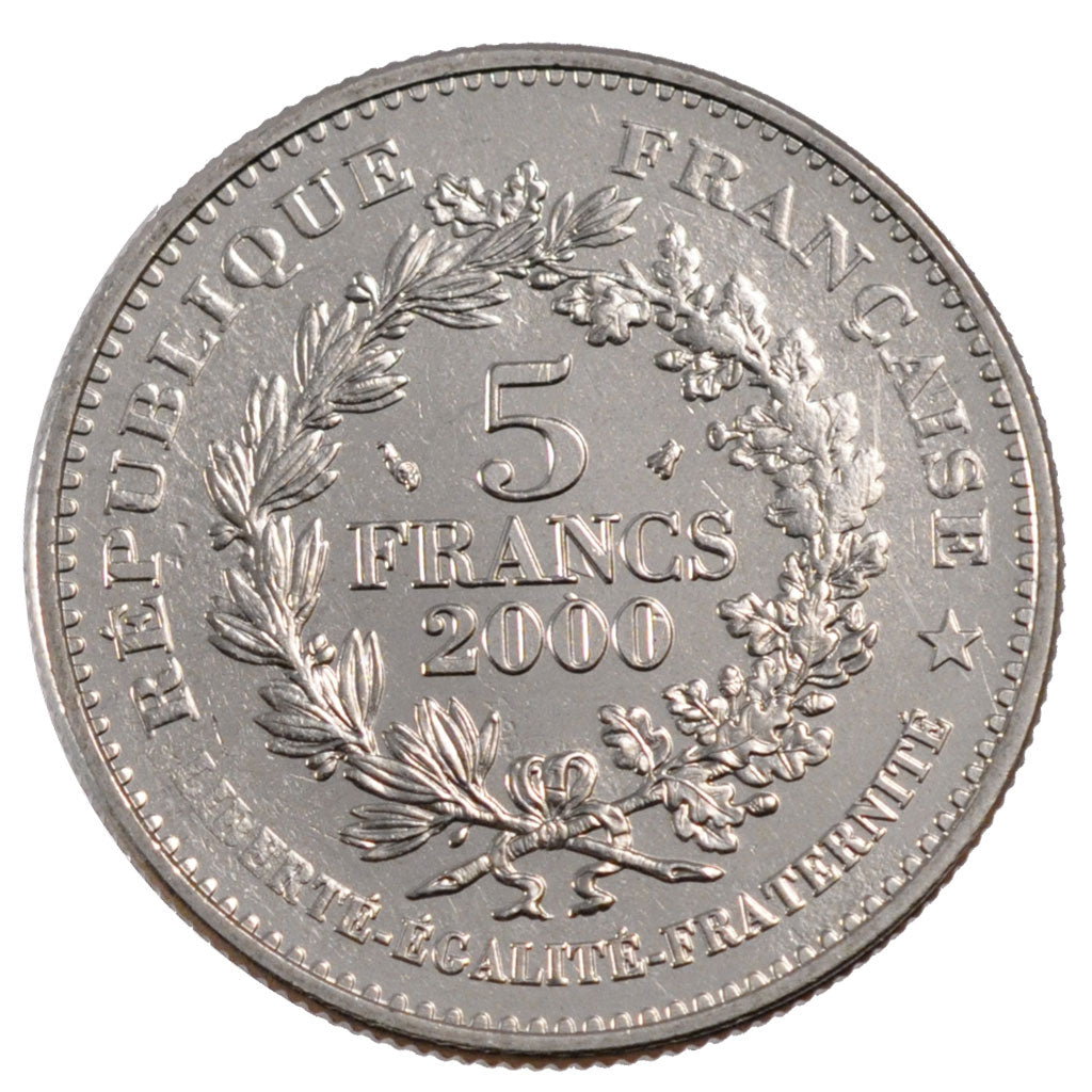 FRANCE, Franc à cheval, 5 Francs, 2000, KM #1962, MS(63), Copper-Nickel Plated N
