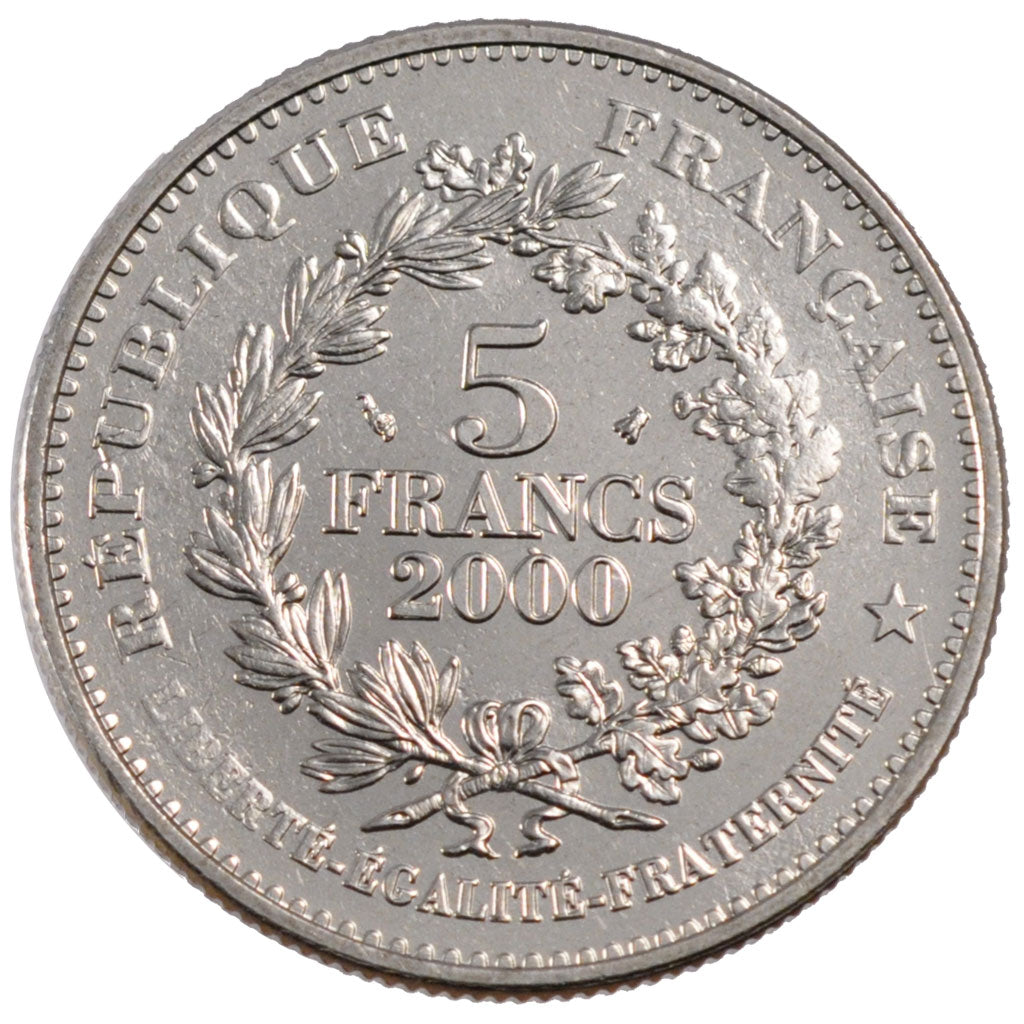 Francia, 5 Francs, 2000, SPL, Rame-nichel, Gadoury:781