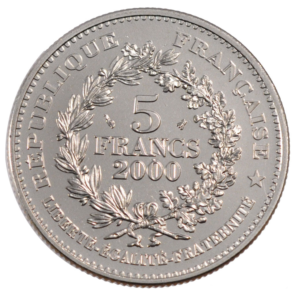 Francia, Franc d'Henri III, 5 Francs, 2000, Paris, SPL, Nichel placcato rame-...