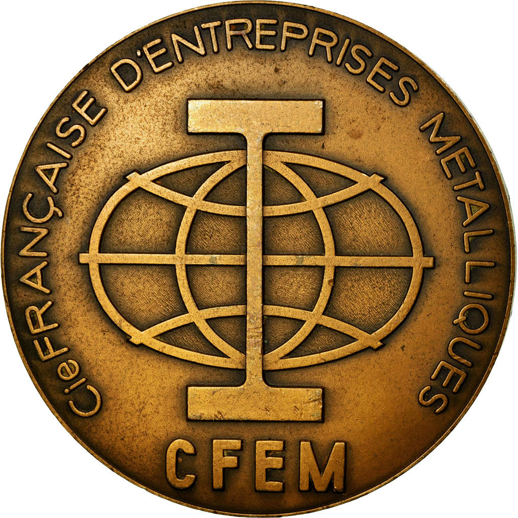 France, Medal, Compagnie Française d'Entreprises Métallurgiques, 1972