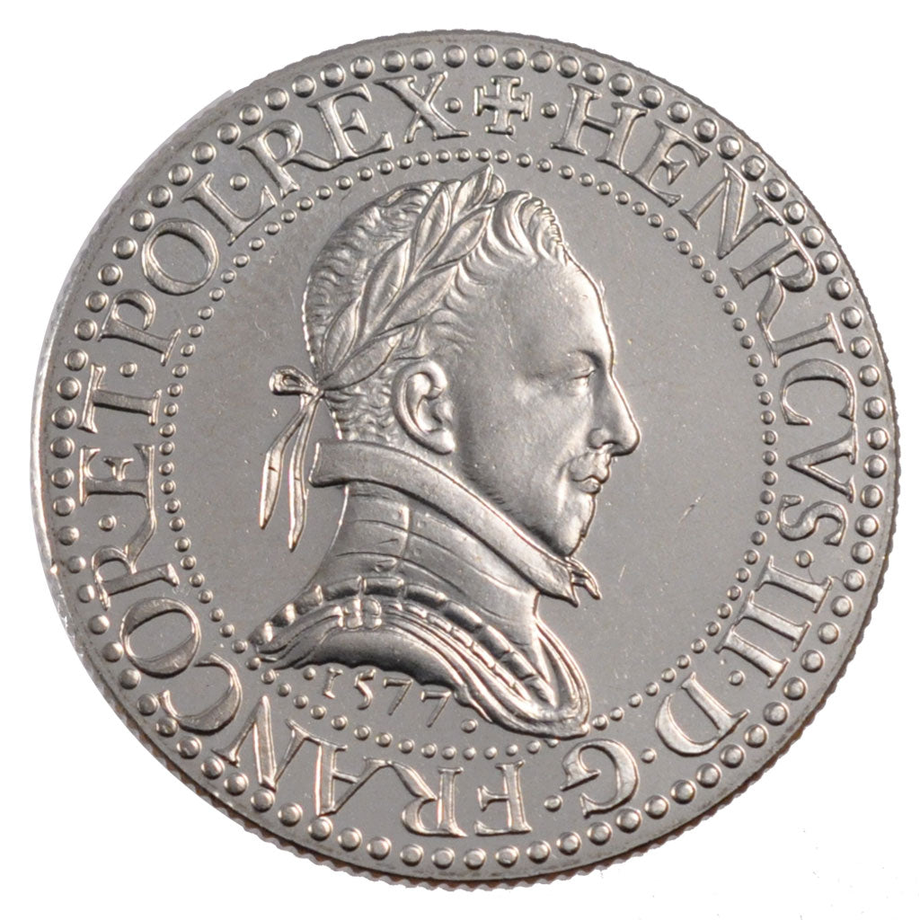 FRANCE, Franc d'Henri III, 5 Francs, 2000, Paris, MS(63), Cupro-nickel, Gadoury.