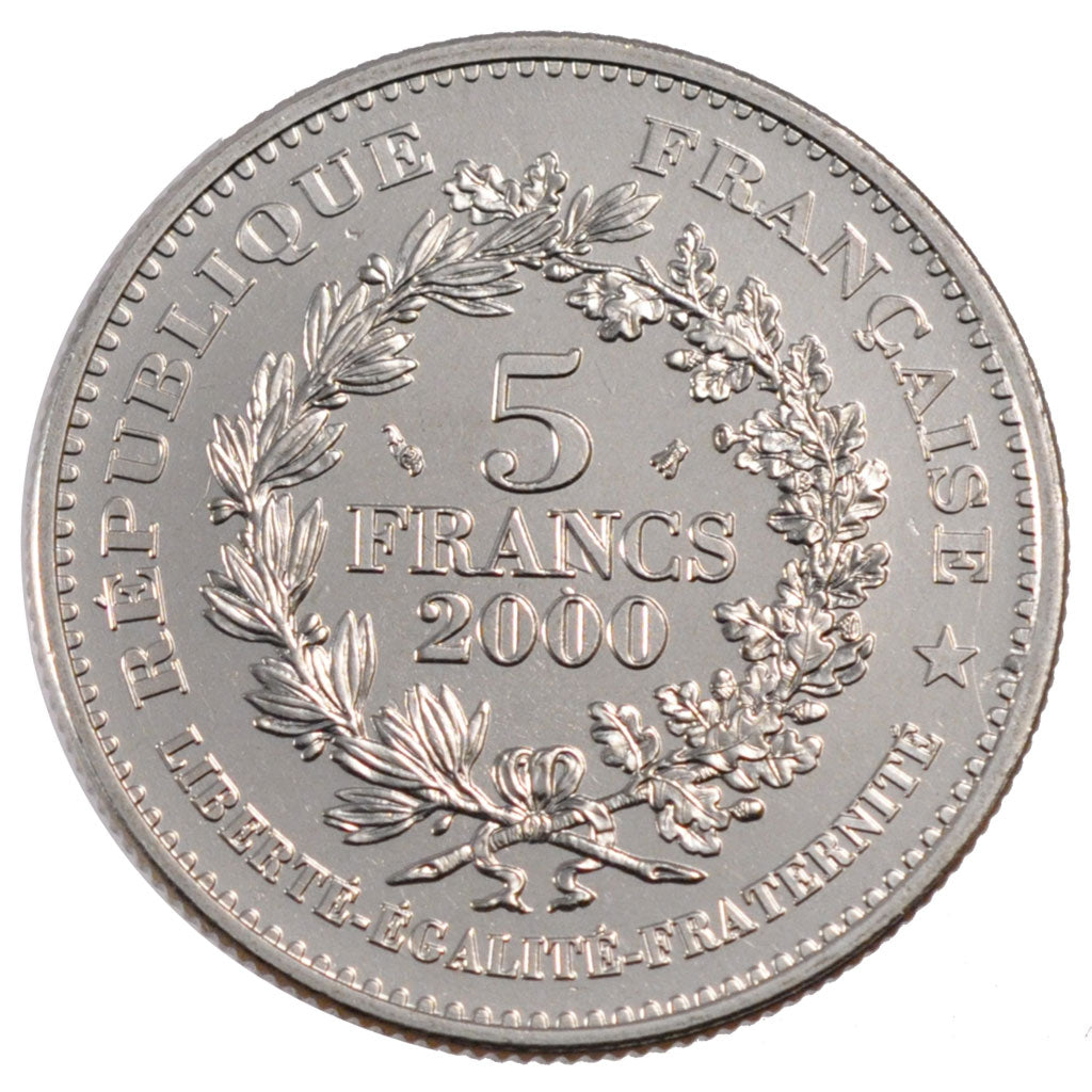 FRANCE, Franc d'Henri III, 5 Francs, 2000, Paris, MS(63), Cupro-nickel, Gadoury.