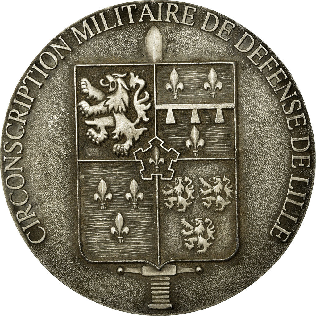 France, Médaille, Circonscription militaire de défense de Lille, TTB+