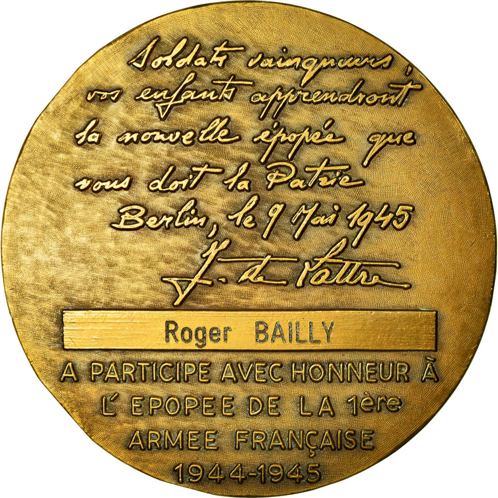 France, Medal, Seconde Guerre Mondiale, 1ère Armée Française, Rhin-Danube