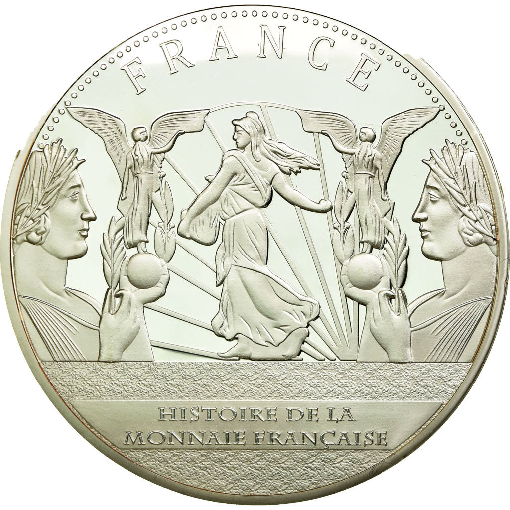 France, Medal, Histoire de la monnaie Française, 20 Francs 1807, MS(65-70)