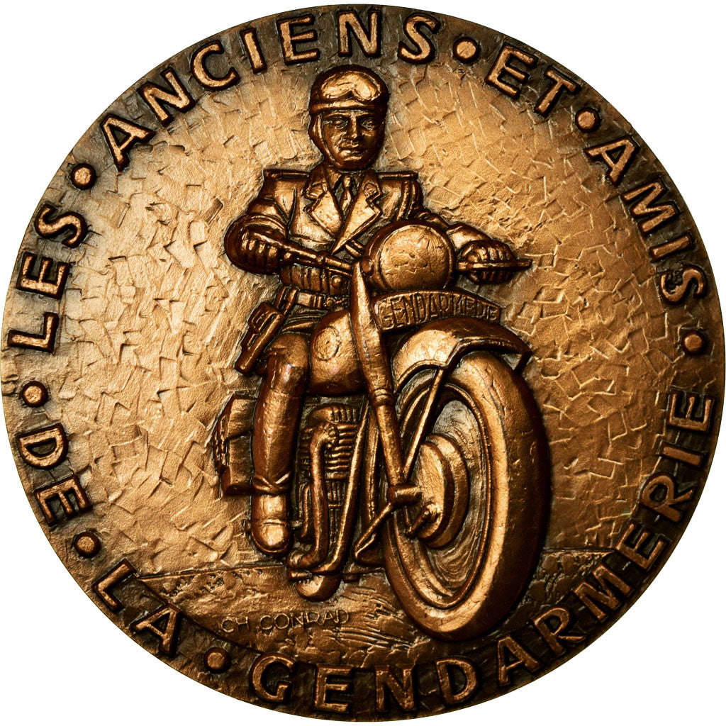 Francia, medaglia, Les Anciens et Amis de la Gendarmerie, Conrad, SPL, Bronzo