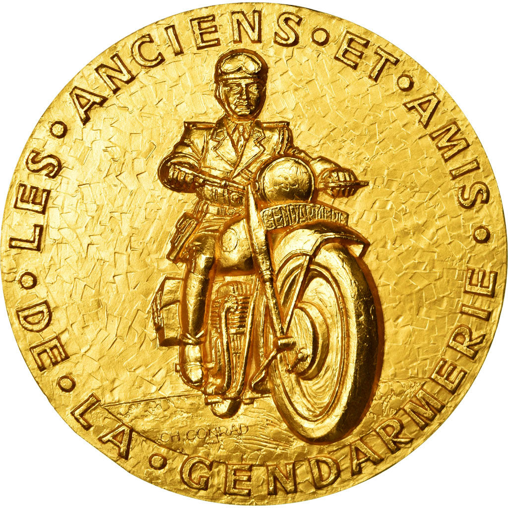 França, Medal, Les Anciens et Amis de la Gendarmerie, 1991, Conrad, MS(64)