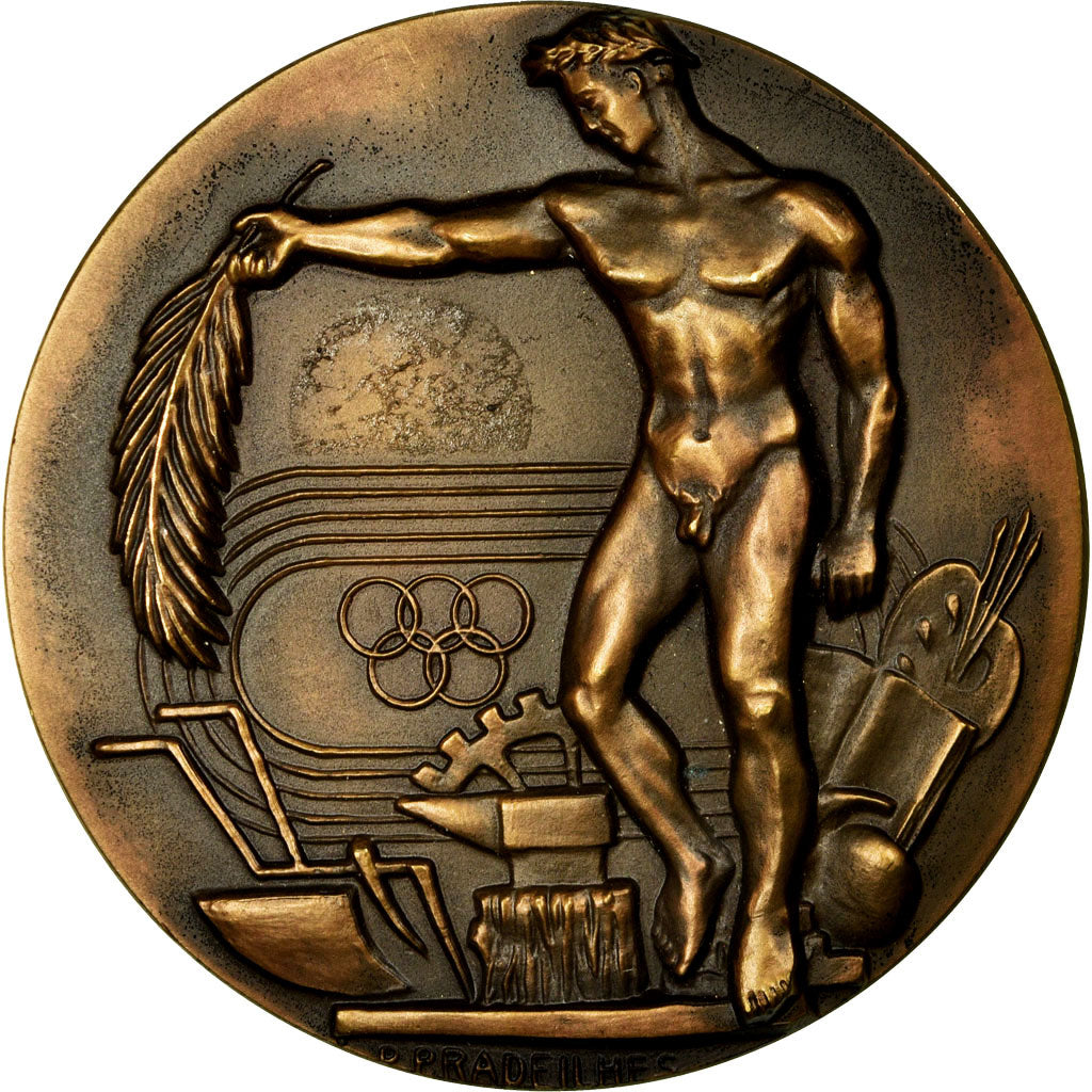 Frankreich, Medaille, Art Déco, Jeunesse et Sports, Offert par le Ministre