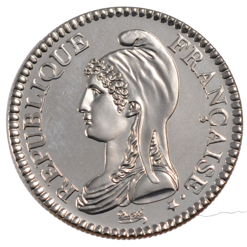 Francia, Marianne révolutionnaire, 5 Francs, 2000, Paris, SPL, Nichel placca...