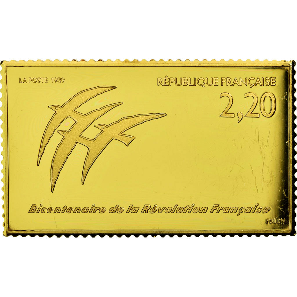 France, Médaille, Timbre, Bicentenaire de la Révolution Française, SPL+