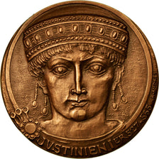 Francia, medaglia, Notariat Français, Justinien Ier, 1973, Andrei, SPL, Bronzo