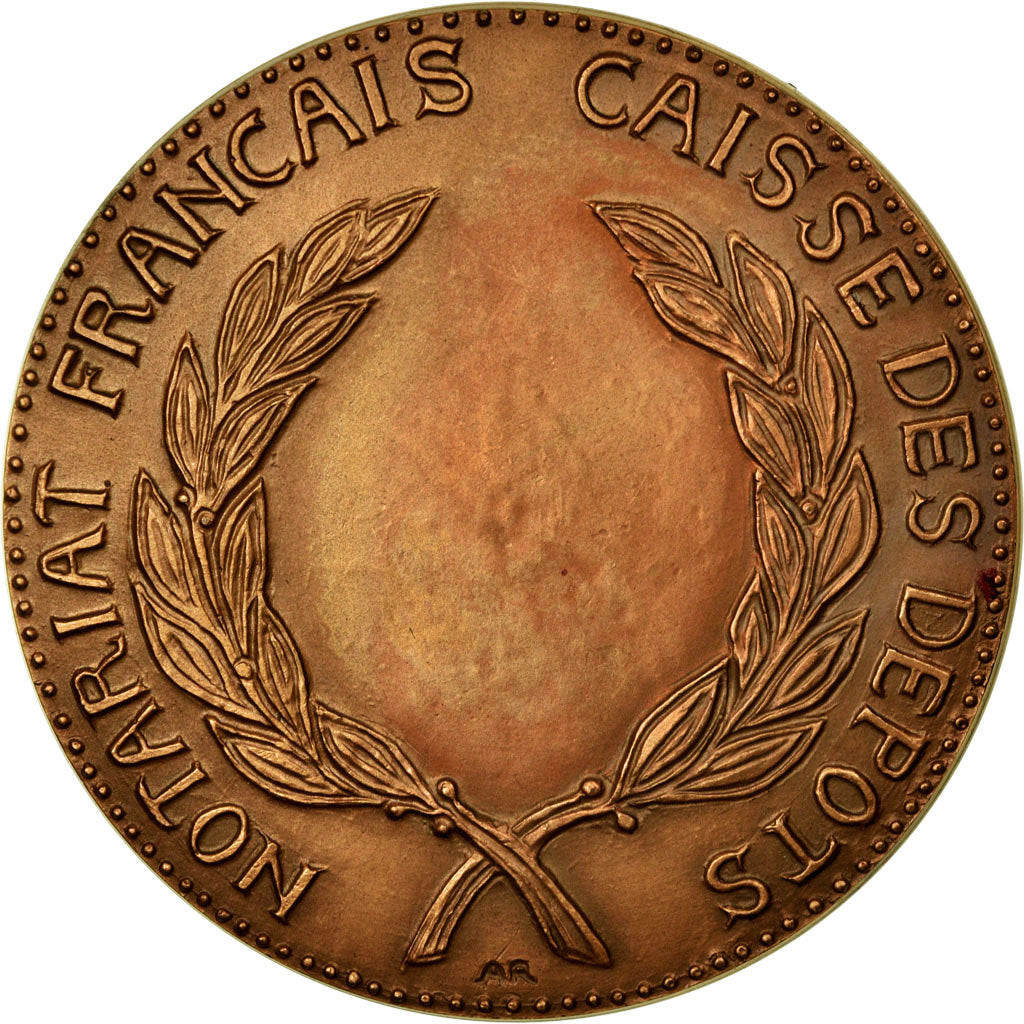 Francia, medaglia, Notariat Français, Justinien Ier, 1973, Andrei, SPL, Bronzo