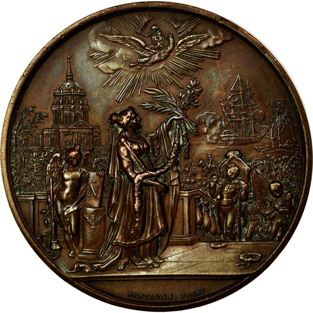 France, Medal, Retour des Cendres de Napoléon Ier aux Invalides, 1830