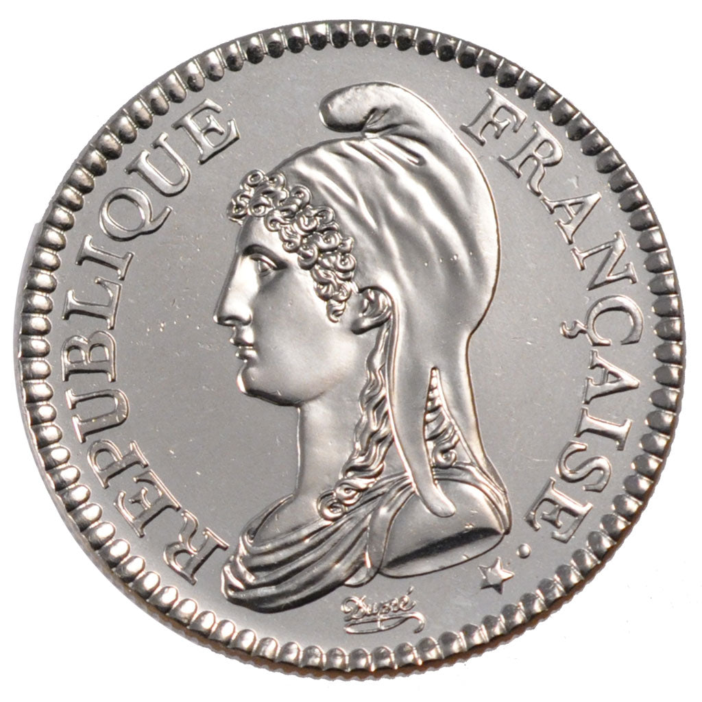 Francia, Marianne révolutionnaire, 5 Francs, 2000, Paris, SPL, Nichel placca...