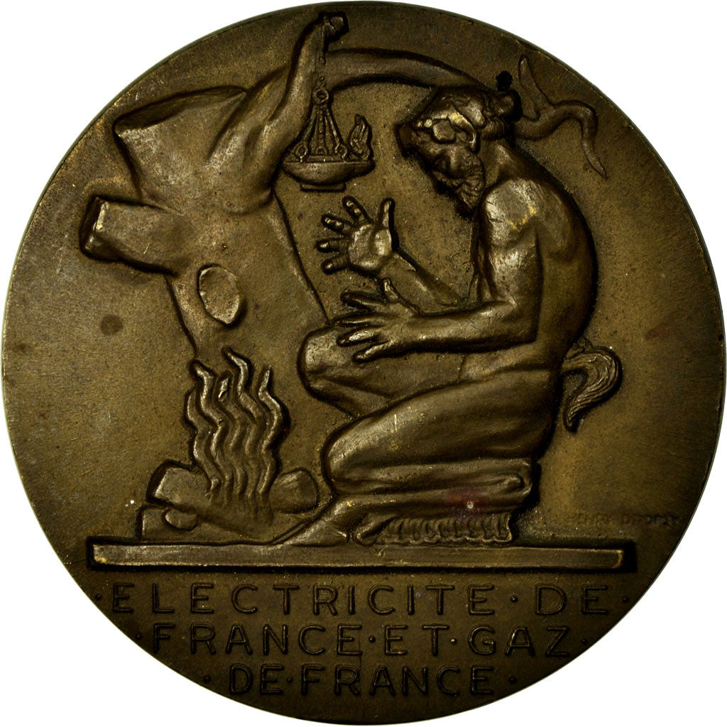 Francia, medaglia, Électricité de France et gaz de France, Dropsy, SPL, Bronzo