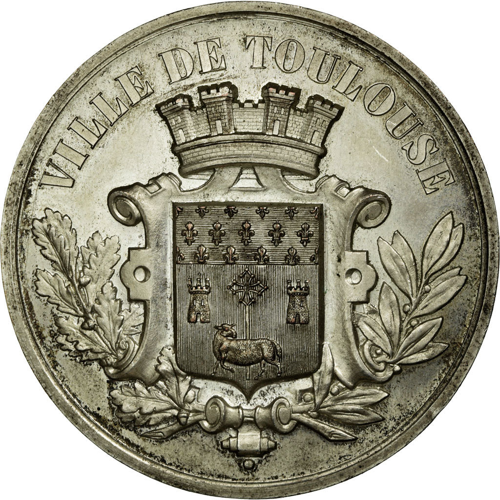 Francia, medaglia, Musique, Conservatoire de Toulouse, 1894, SPL-, Copper Plated