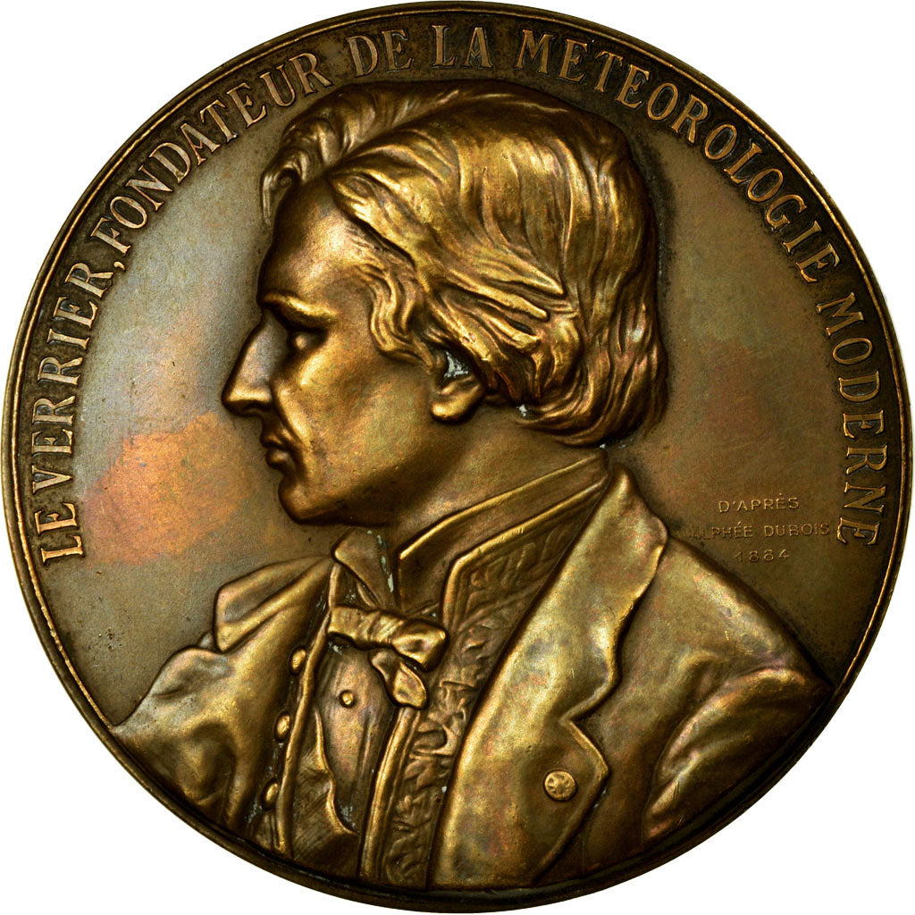 France, Medal, Le Verrier, Fondateur de la Météorologie Moderne, Dubois.A