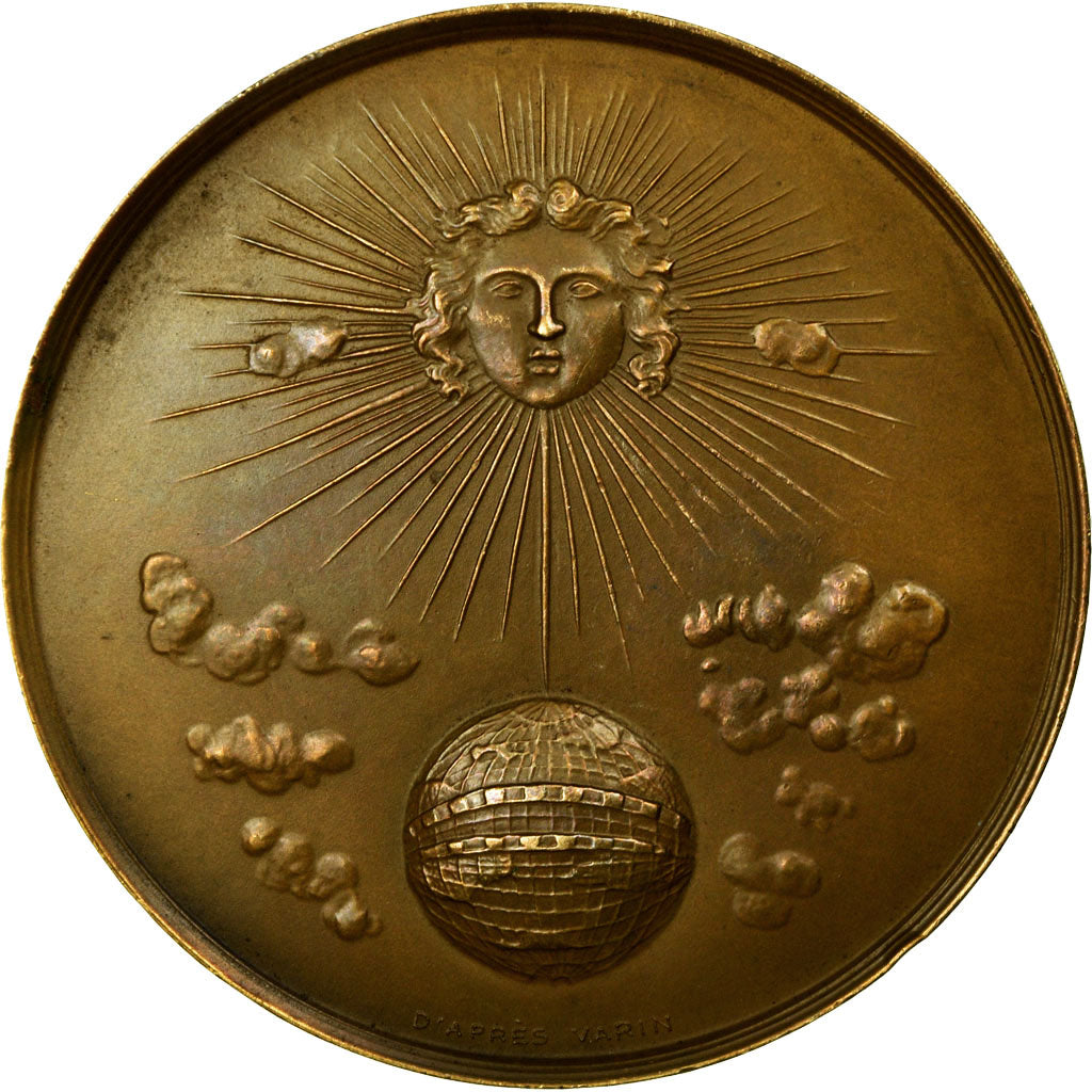 France, Medal, Le Verrier, Fondateur de la Météorologie Moderne, Dubois.A