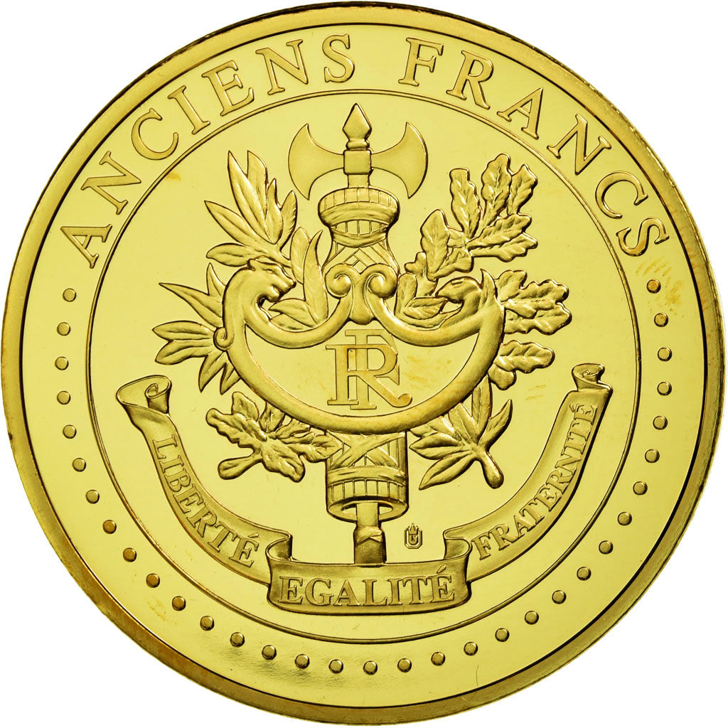France, Médaille, Les Anciens Francs, billet de 500 Francs Châteaubriand, FDC