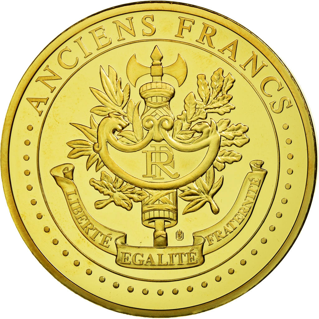 France, Médaille, Les Anciens Francs, 1000 Francs Cérès, FDC, Copper Gilt