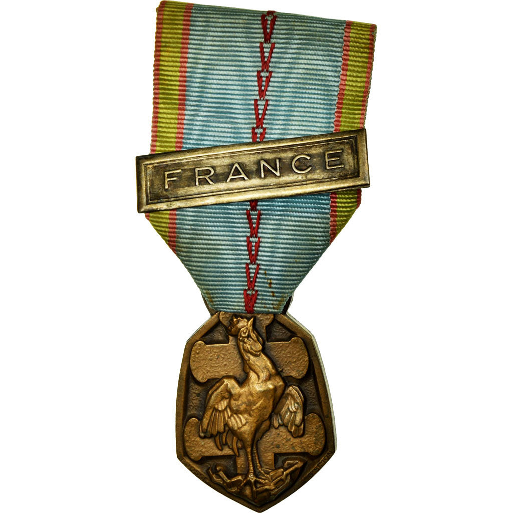 Francja, Libération de la France, Medal, 1939-1945, Doskonała jakość, Simon